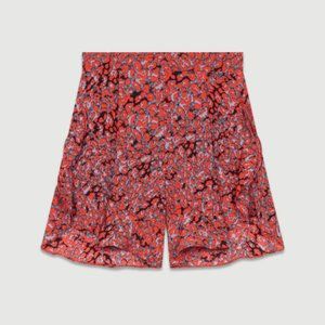 MAJE PRINTED SHORTS